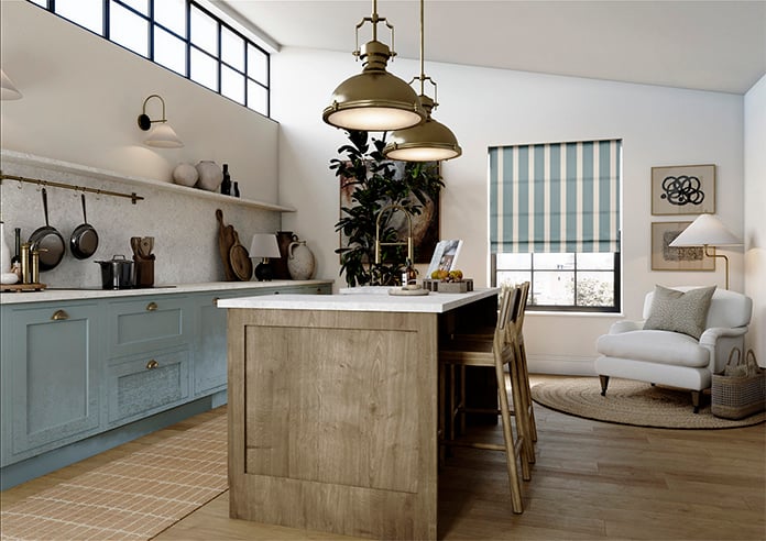 The British Stripe Co. Henry, Derwent No.1 - Roman Blind - Image 6